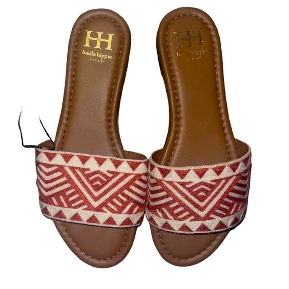 Haute Hippie Embroidered Aztec Sandals!